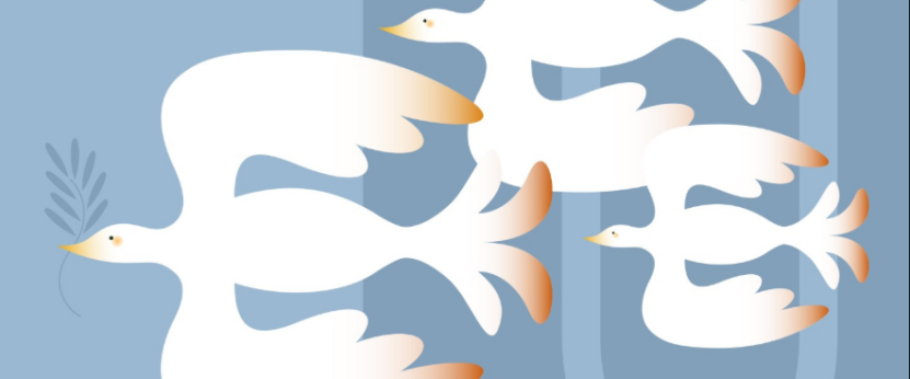 Palomas símbolo de la paz