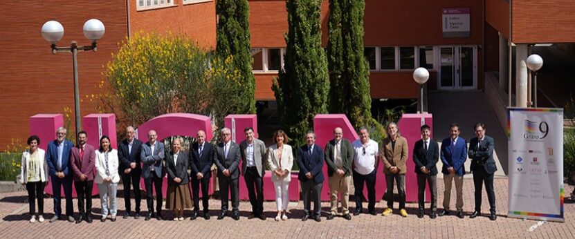 Foto de grupo de la Comisión Sectorial de Secretarías Generales del Grupo 9 de Universidades (G-9) se ha reunido en el campus de Cuenca de la Universidad de Castilla-La Mancha