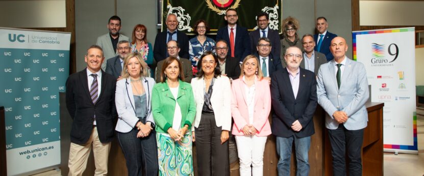 Foto de grupo de la Comisión Sectorial de Profesorado del Grupo 9 de Universidades (G-9), reunida los días 24 y 25 de septiembre en la Universidad de Cantabria
