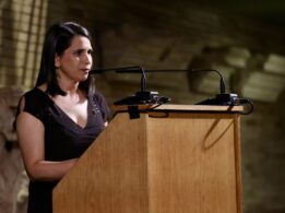 Intervención de Rocío Blas en la gala de entrega del Premio Internacional Genio Protector de la Colonia Augusta Emérita