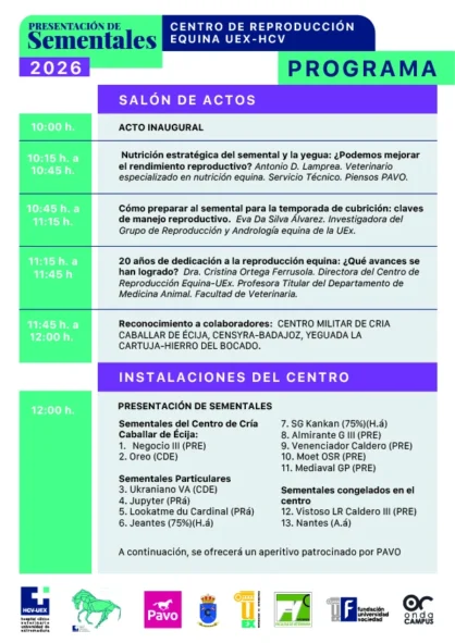 Programa Parada de Sementales 2026