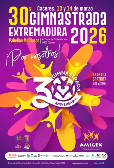 Cartel Gimnastrada Cáceres 2026