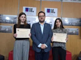 Alicia Mariño, Jesús Conde y Elena Rama