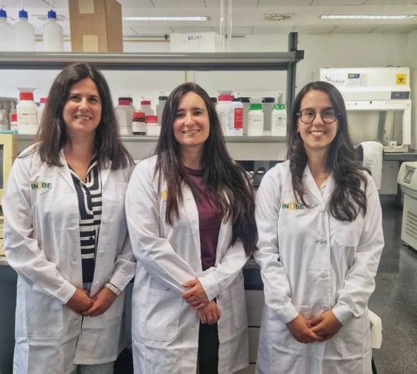 Leticia Martín, Susana Herrero e Isabel Gálvez. Investigadoras UEx