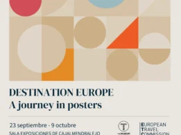 Cartel exposición “Destino Europa: Un viaje a través de los carteles”